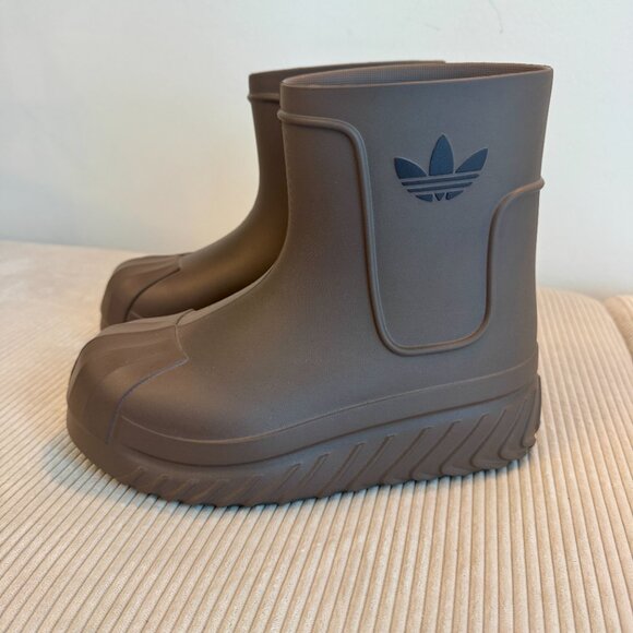 adidas Originals AdiFom Superstar Platform boots in Dark Brown Earth Strata - Picture 6 of 12